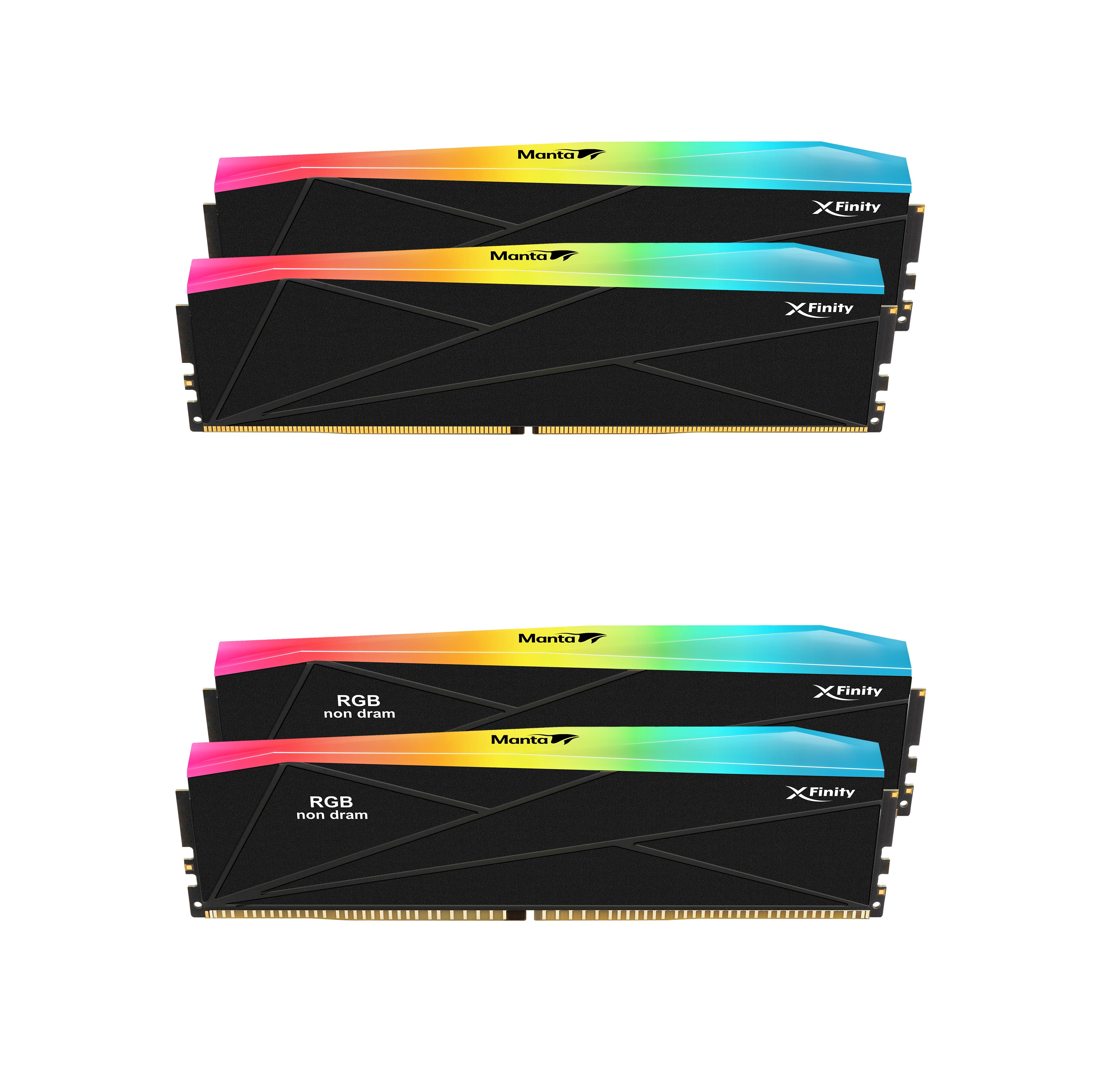 DDR5 SCC 2+2 KIT Manta XFinity 32GB(16GBx2) 8000MHz with RGB Filler kit DDR5 SCC 2+2 KIT Manta XFinity 32GB(16GBx2) 8000MHz with RGB Filler kit